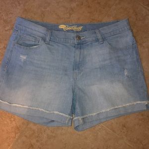 Denim shorts
